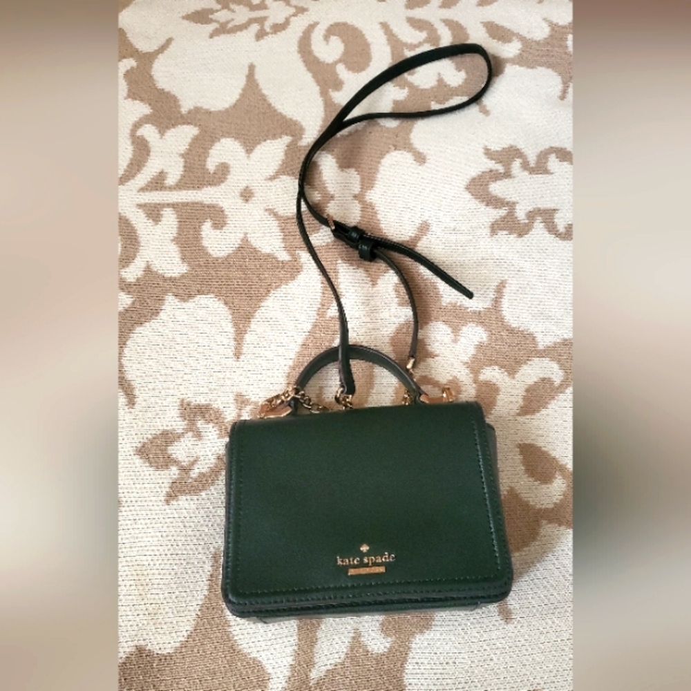 Kate Spade  Limited Edition Mini  Black Pebble Leather Crossbody Bag